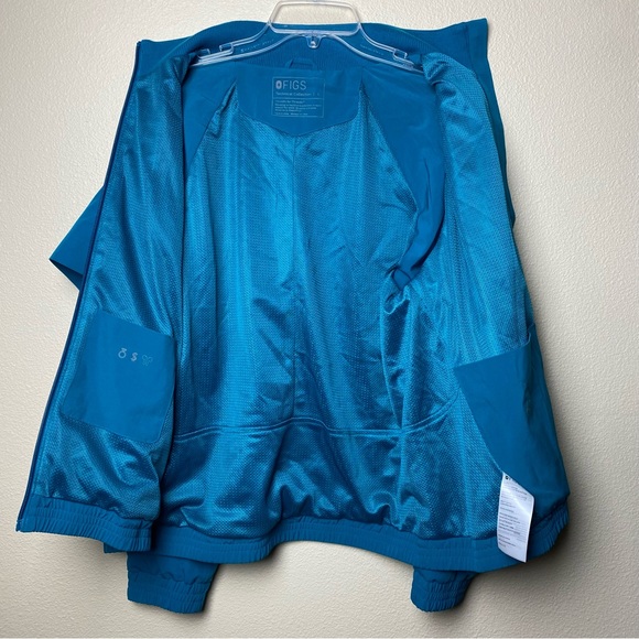 FIGS Sydney Scrub Jacket Size L - Pacific Blue - Picture 5 of 7